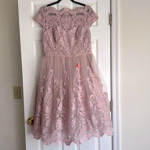 ASOS Pink tulle Midi formal Dress US 12